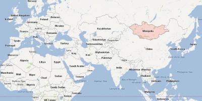 מפה של מונגוליה מפת אסיה
