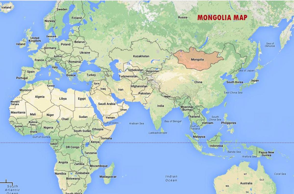 אולן בטור מונגוליה מפה