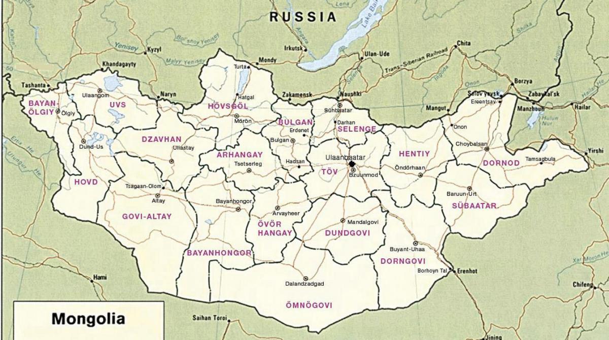 מפת הערבה המונגולית
